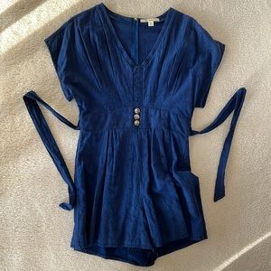 Blue eyelet romper!